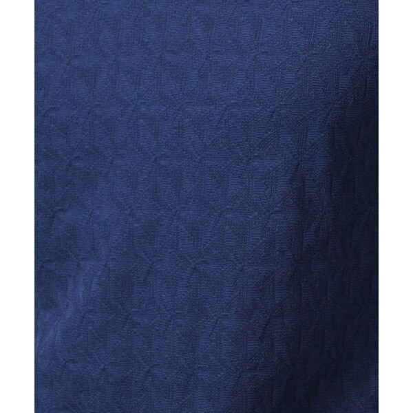 ミッシェルクランオム（MICHEL  HOMME）/《日本製》幾何学柄ポロシャツ