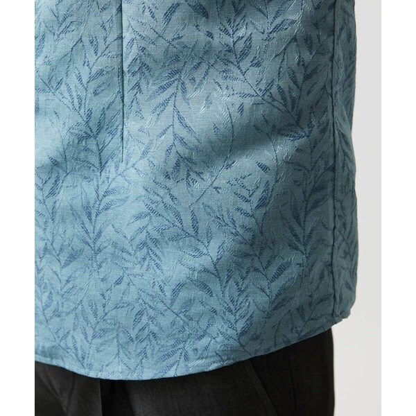 ミッシェルクランオム（MICHEL  HOMME）/《日本製》ボタニカル柄七分袖シャツ