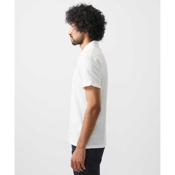 ミッシェルクランオム（MICHEL  HOMME）/《日本製》モザイク柄ジップアップポロシャツ