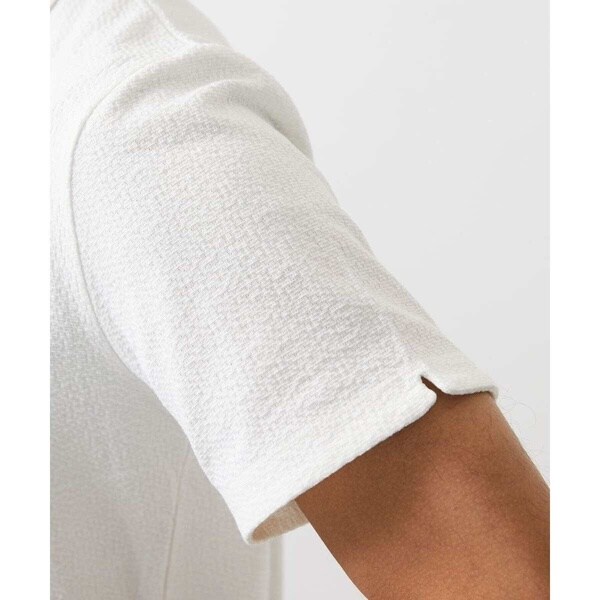 ミッシェルクランオム（MICHEL  HOMME）/《日本製》モザイク柄ジップアップポロシャツ