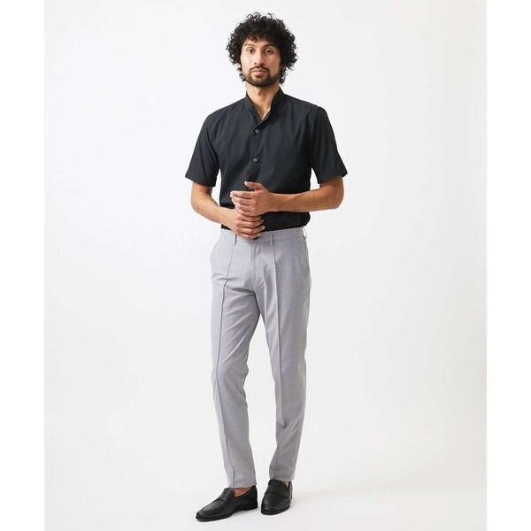 ミッシェルクランオム（MICHEL KLEIN HOMME）/【セットアップ】バンドカラー半袖シャツ_9