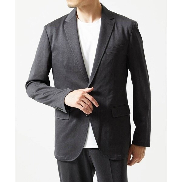 ミッシェルクランオム（MICHEL KLEIN HOMME）/【セットアップ】メッシュストレッチテーラードジャケット_2