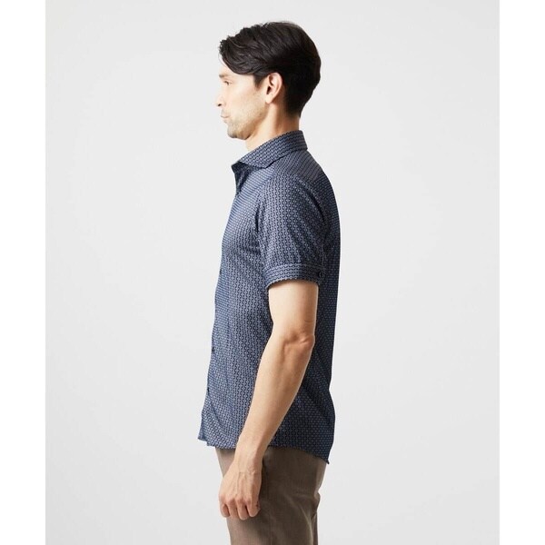 ミッシェルクランオム（MICHEL  HOMME）/《日本製》ジャガード半袖シャツ