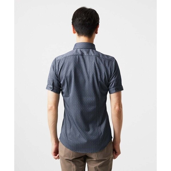 ミッシェルクランオム（MICHEL  HOMME）/《日本製》ジャガード半袖シャツ