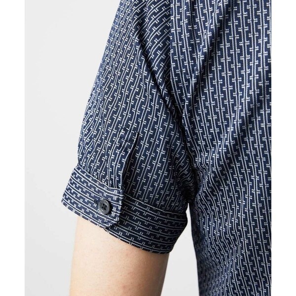 ミッシェルクランオム（MICHEL  HOMME）/《日本製》ジャガード半袖シャツ