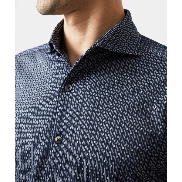 ミッシェルクランオム（MICHEL  HOMME）/《日本製》ジャガード半袖シャツ