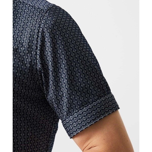 ミッシェルクランオム（MICHEL  HOMME）/《日本製》ジャガード半袖シャツ