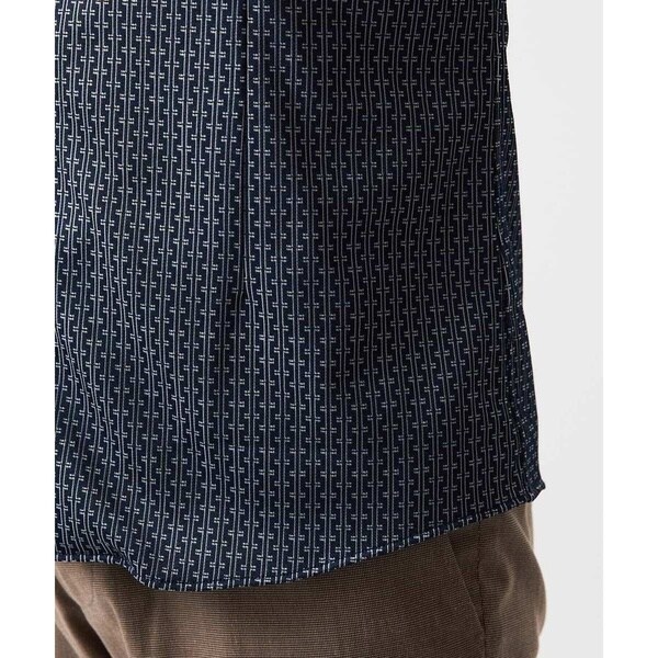 ミッシェルクランオム（MICHEL  HOMME）/《日本製》ジャガード半袖シャツ