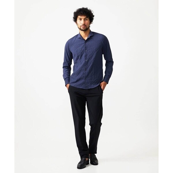 ミッシェルクランオム（MICHEL KLEIN HOMME）/シアーサッカー調長袖シャツ_4