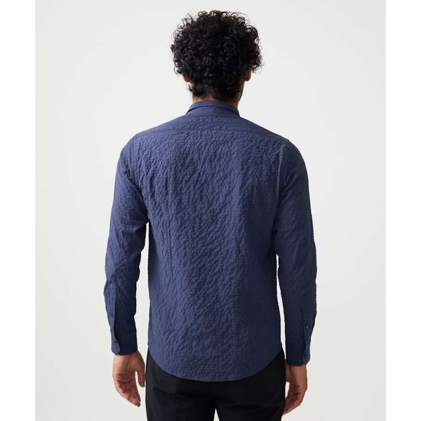 ミッシェルクランオム（MICHEL KLEIN HOMME）/シアーサッカー調長袖シャツ_6