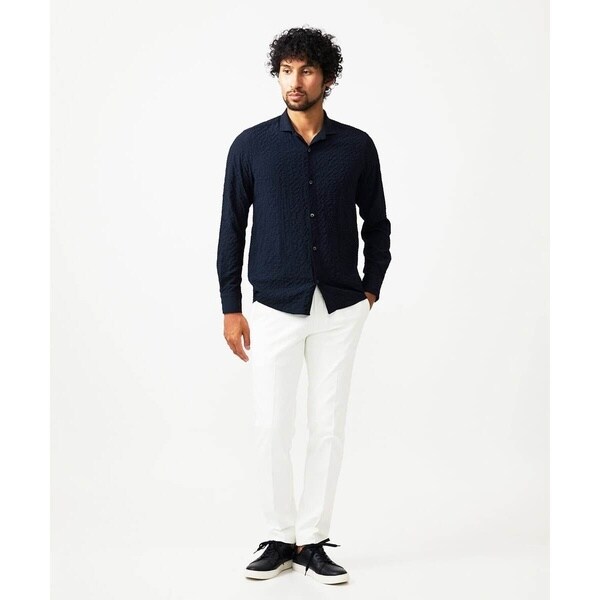 ミッシェルクランオム（MICHEL KLEIN HOMME）/シアーサッカー調長袖シャツ_12