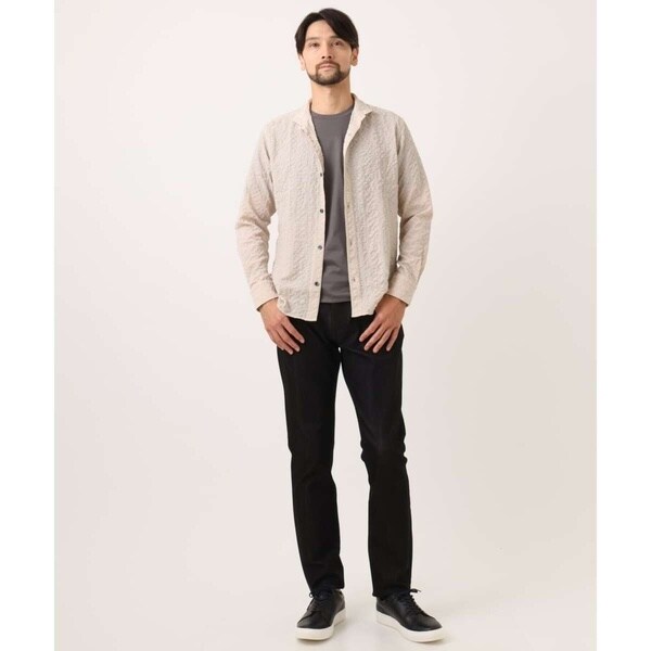 ミッシェルクランオム（MICHEL KLEIN HOMME）/シアーサッカー調長袖シャツ_14
