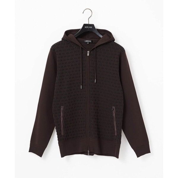 ミッシェルクランオム（MICHEL  HOMME）/【セットアップ】ニットジップアップパーカー