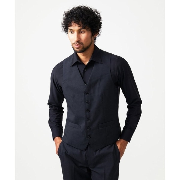 ミッシェルクランオム（MICHEL  HOMME）/【セットアップ】チェック柄ベスト