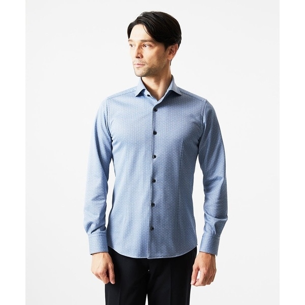 ミッシェルクランオム（MICHEL  HOMME）/《日本製》ジャガード長袖シャツ