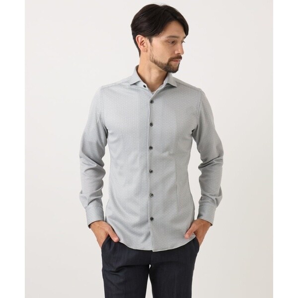 ミッシェルクランオム（MICHEL  HOMME）/《日本製》ジャガード長袖シャツ