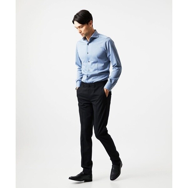 ミッシェルクランオム（MICHEL  HOMME）/《日本製》ジャガード長袖シャツ