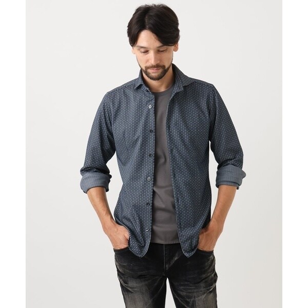 ミッシェルクランオム（MICHEL  HOMME）/《日本製》ジャガード長袖シャツ