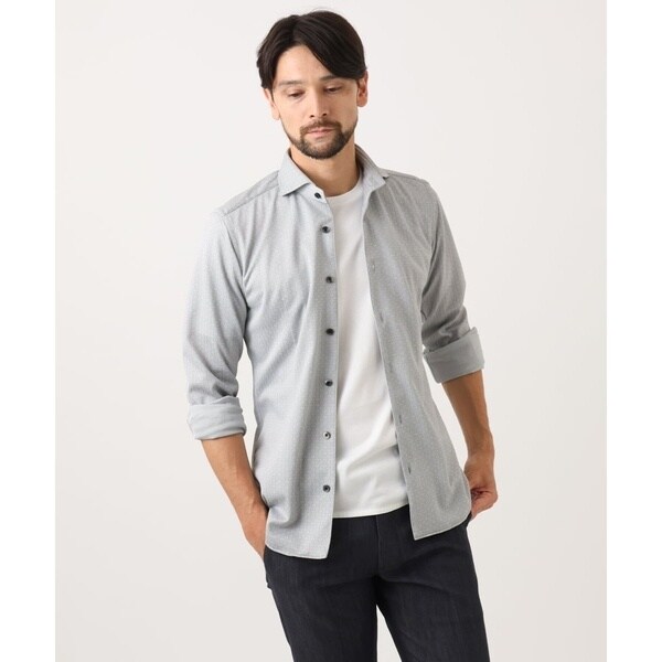 ミッシェルクランオム（MICHEL  HOMME）/《日本製》ジャガード長袖シャツ