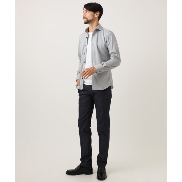 ミッシェルクランオム（MICHEL  HOMME）/《日本製》ジャガード長袖シャツ