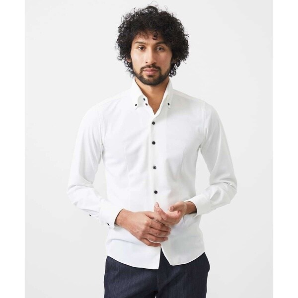 ミッシェルクランオム（MICHEL  HOMME）/《日本製》ボタンダウン長袖シャツ