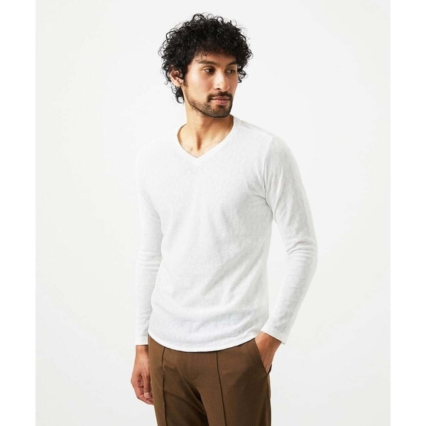 ミッシェルクランオム（MICHEL  HOMME）/《日本製》リンクスVネック長袖カットソー