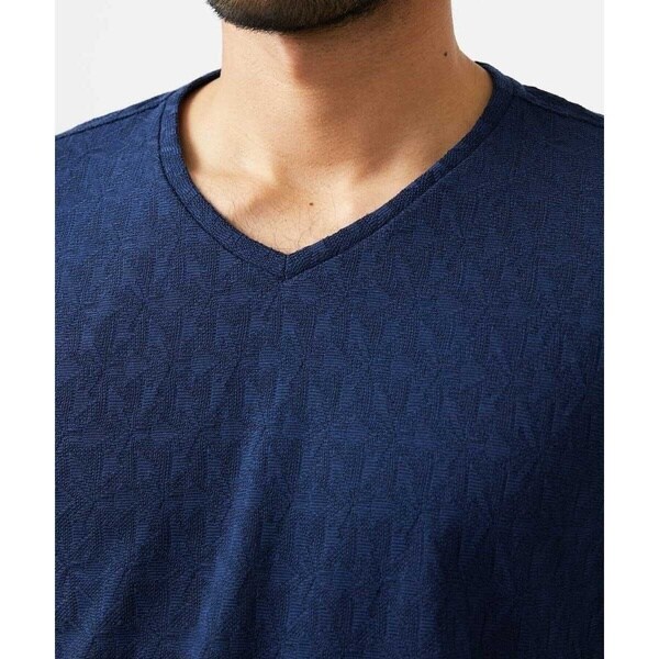 ミッシェルクランオム（MICHEL  HOMME）/《日本製》リンクスVネック長袖カットソー