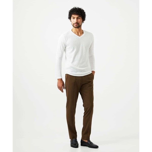 ミッシェルクランオム（MICHEL  HOMME）/《日本製》リンクスVネック長袖カットソー