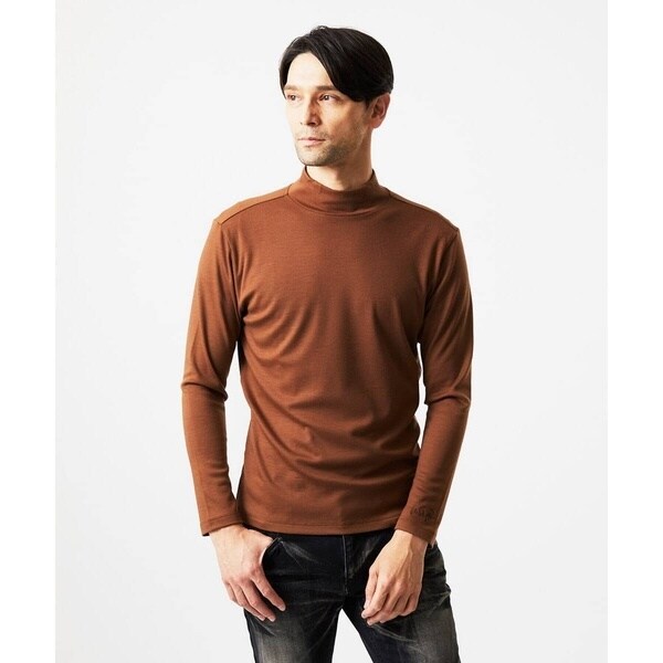 ミッシェルクランオム（MICHEL  HOMME）/《日本製》スムースモックネック長袖カットソー