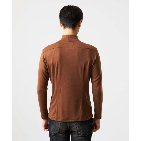 ミッシェルクランオム（MICHEL  HOMME）/《日本製》スムースモックネック長袖カットソー