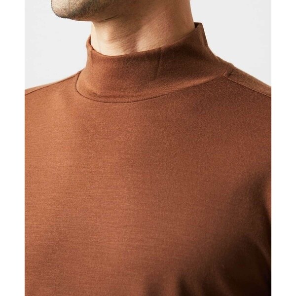 ミッシェルクランオム（MICHEL  HOMME）/《日本製》スムースモックネック長袖カットソー