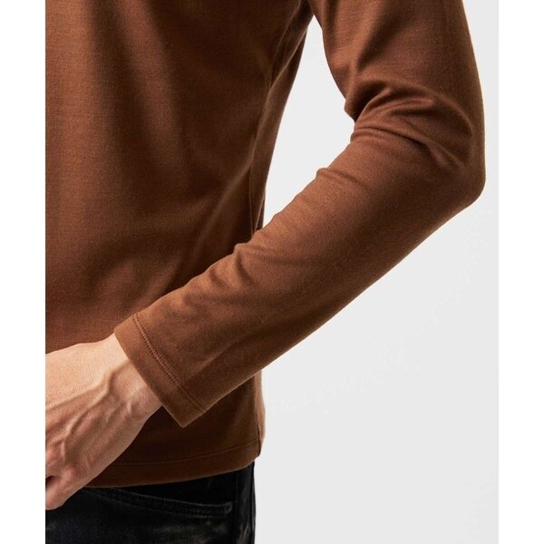 ミッシェルクランオム（MICHEL  HOMME）/《日本製》スムースモックネック長袖カットソー