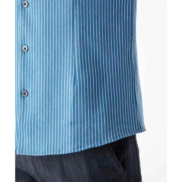 ミッシェルクランオム（MICHEL  HOMME）/《日本製》ストライプ柄ジャージ長袖シャツ