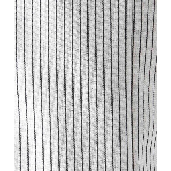 ミッシェルクランオム（MICHEL  HOMME）/《日本製》ストライプ柄ジャージ長袖シャツ