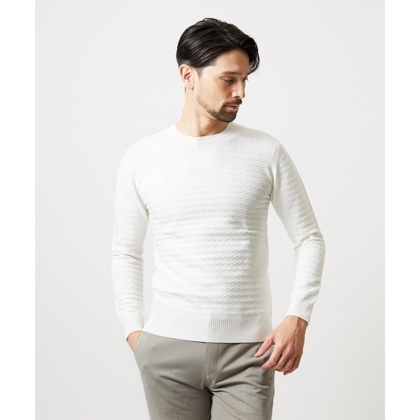 ミッシェルクランオム（MICHEL KLEIN HOMME）/クラシカルクルーネックニット_2