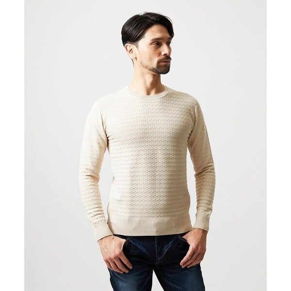 ミッシェルクランオム（MICHEL KLEIN HOMME）/クラシカルクルーネックニット_4