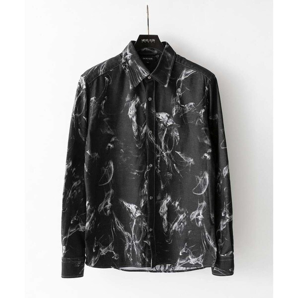 ミッシェルクランオム（MICHEL KLEIN HOMME）/スモーク柄長袖シャツ 16,301円