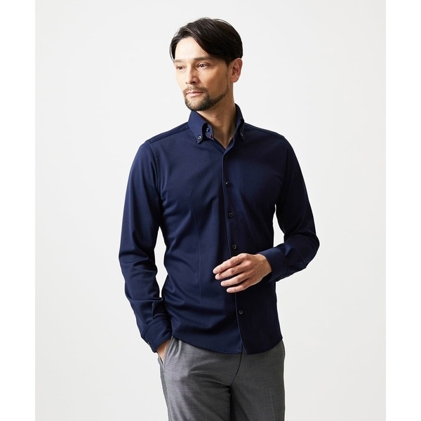 ミッシェルクランオム（MICHEL KLEIN HOMME）/《日本製》ボタンダウン長袖シャツ_1