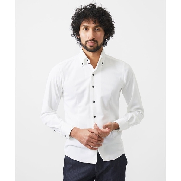 ミッシェルクランオム（MICHEL KLEIN HOMME）/《日本製》ボタンダウン長袖シャツ_2