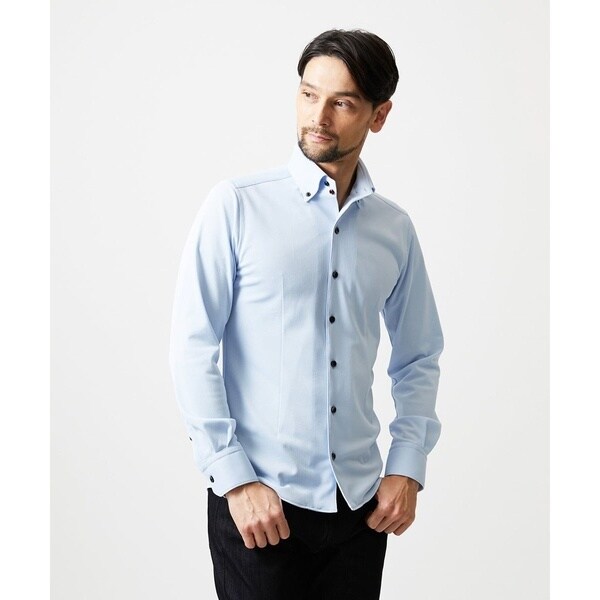 ミッシェルクランオム（MICHEL KLEIN HOMME）/《日本製》ボタンダウン長袖シャツ_3