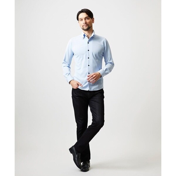 ミッシェルクランオム（MICHEL KLEIN HOMME）/《日本製》ボタンダウン長袖シャツ_4