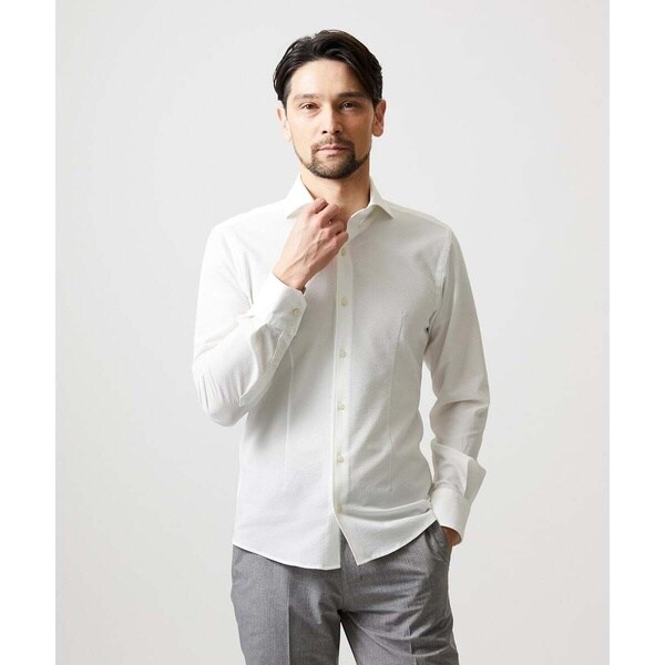 ミッシェルクランオム（MICHEL KLEIN HOMME）/ストレッチサッカー長袖シャツ