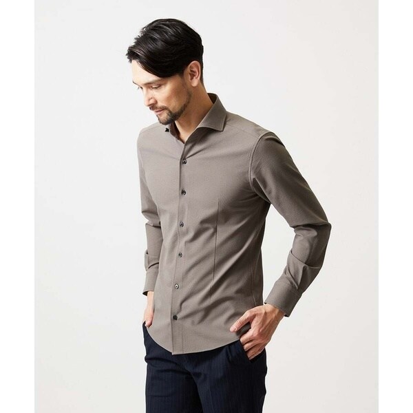 ミッシェルクランオム（MICHEL KLEIN HOMME）/ストレッチサッカー長袖シャツ