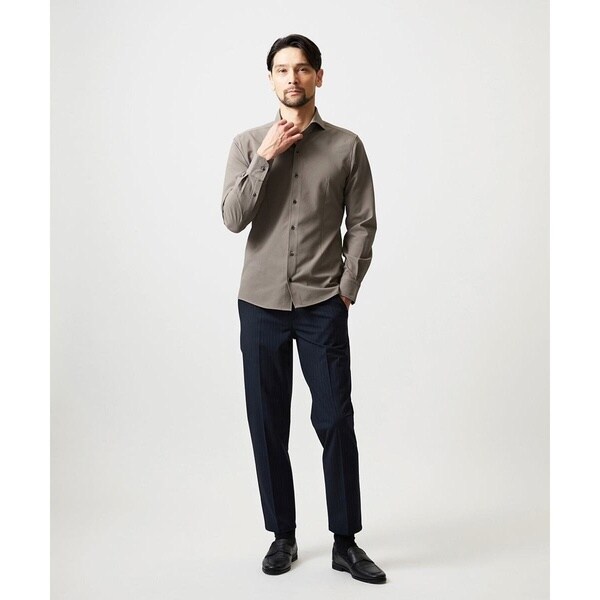 ミッシェルクランオム（MICHEL KLEIN HOMME）/ストレッチサッカー長袖シャツ