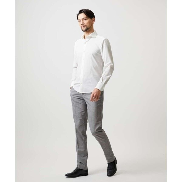 ミッシェルクランオム（MICHEL KLEIN HOMME）/ストレッチサッカー長袖シャツ