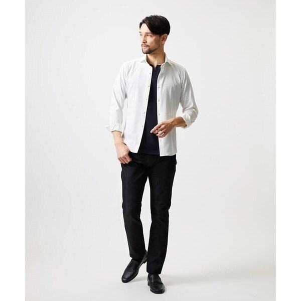 ミッシェルクランオム（MICHEL KLEIN HOMME）/ストレッチサッカー長袖シャツ