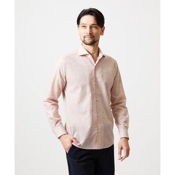 ミッシェルクランオム（MICHEL KLEIN HOMME）/コットンウェーブ長袖シャツ 18,722円