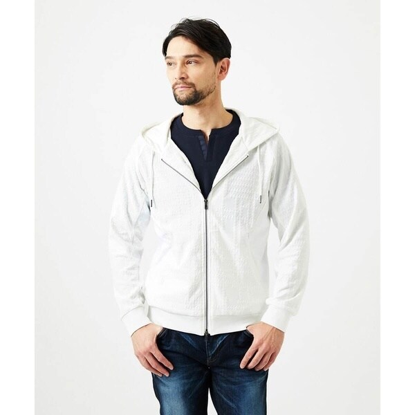 ミッシェルクランオム（MICHEL KLEIN HOMME）/【セットアップ】ジャカードジップアップパーカー_2