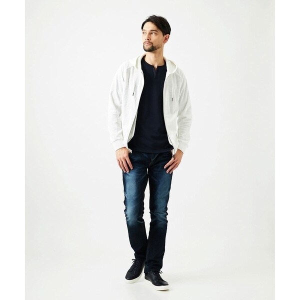 ミッシェルクランオム（MICHEL KLEIN HOMME）/【セットアップ】ジャカードジップアップパーカー_3
