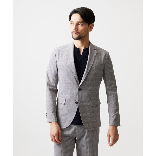 【NEW】ミッシェルクランオム（MICHEL KLEIN HOMME）/【セットアップ】グレンチェック柄テーラードジャケット_1